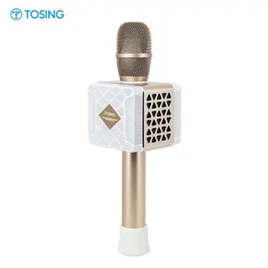 TOSING 016 mesin Karaoke OEM untuk dewasa grosir mikrofon nirkabel kualitas tinggi rumah luar ruangan 20W Speaker Treble/Bass ditingkatkan