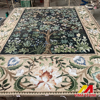 Marbre pierre mosaïque médaillon motif arbre conception marbre incrustation mosaïque marbre mosaïque tapis médaillon Villa sol carrelage