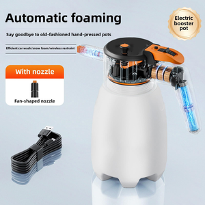 Pulvérisateur de mousse électrique rechargeable pour lavage de voiture, bouteille PA, pistolet à eau sous pression, outil de nettoyage pneumatique pour liquides - Product Image 5