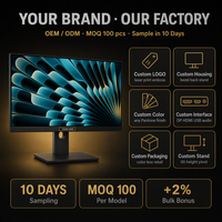 Monitor IPS 27 Inci 2K QHD OEM ODM 2560x1440 75Hz HDR400 Logo Kustom Langsung dari Pabrik Layar Profesional untuk Grosir