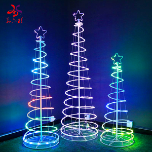 Đèn trang trí ngoài trời hình cây thông xoắn ốc Giáng sinh, đồ trang trí Giáng sinh, cây thông xoắn ốc - Product Image 5