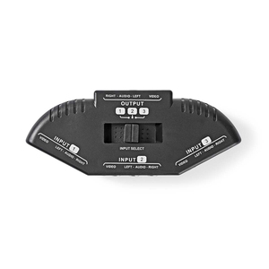 Commutateur AV 3 ports 3x entrées RCA RwY 1x sortie RCA RwY Noir - Product Image 2