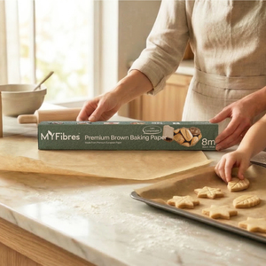 กระดาษรองอบกันน้ำมันเกรดอาหาร แบบม้วน อุปกรณ์อบขนมที่บ้าน กระดาษรองอบม้วน ขนาด 30 ซม. x 15 ม. - Product Image 1