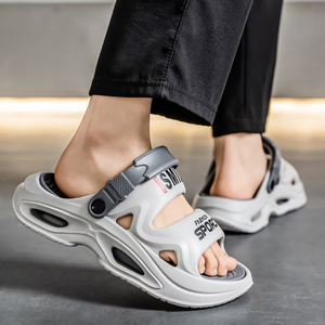 Men Solid EVA <b>Slip</b>-On <b>Slide</b> Sandals Open Toe Anti-Slippery Casual Summer Outdoor Shoes - Product Image 1