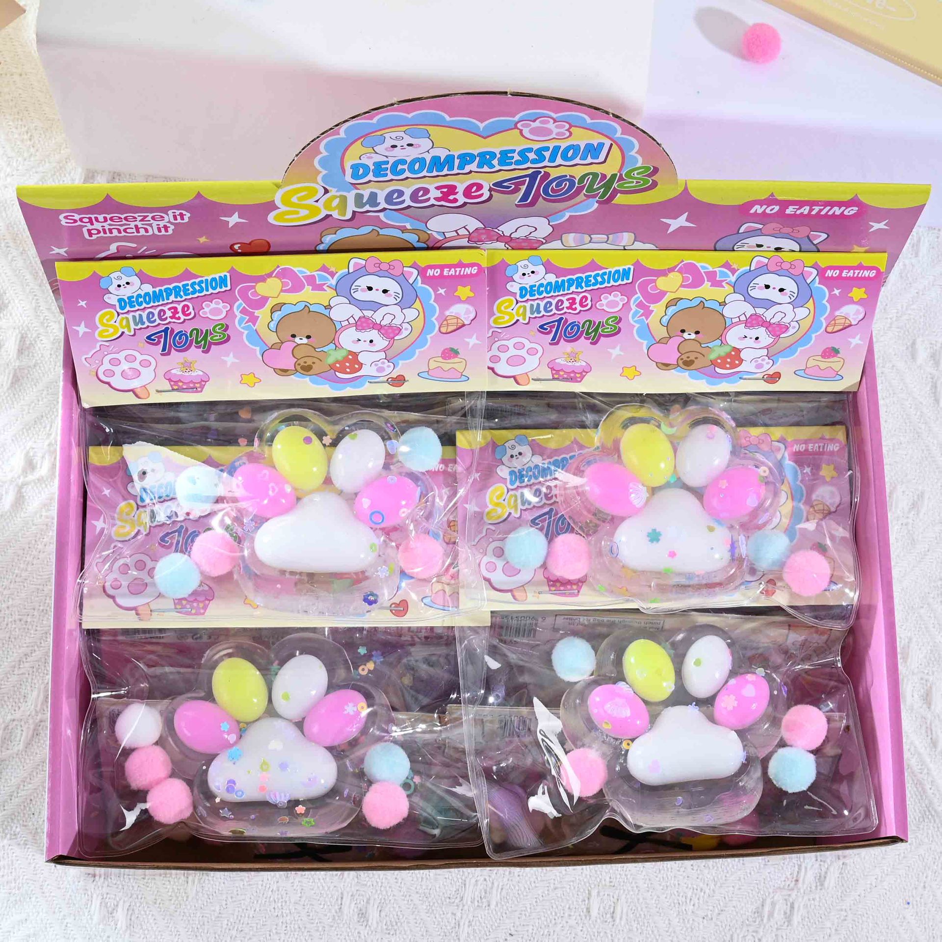 สีขาวคริสตัล ขนาด 7.5*6.5 ซม. น้ำหนัก 55 กรัม