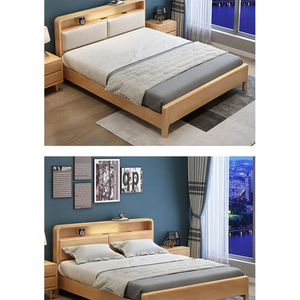 Lit en planches de bois moderne de style <span class=keywords><strong>Bali</strong></span>, design de lit double - Product Image 6