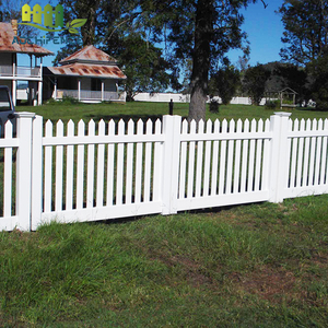 Chất lượng cao ngoài trời 4ftx8ft PVC Vinyl picket hàng rào màu trắng tùy chỉnh phong cách thiết kế cho sân vườn - Product Image 6