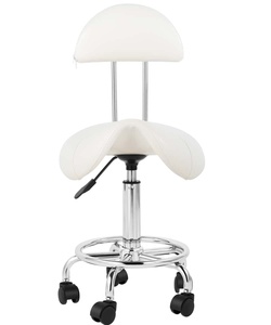 Venta al por mayor de sillas de salón blancas modernas de altura ajustable con cómodo respaldo para muebles de peluquería transfronterizos - Product Image 1