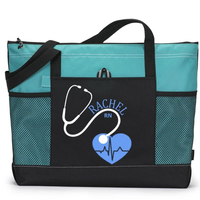 Sacs médicaux en gros, Logo personnalisé, sacs à main en Polyester, poches en filet, fourre-tout pour infirmières
