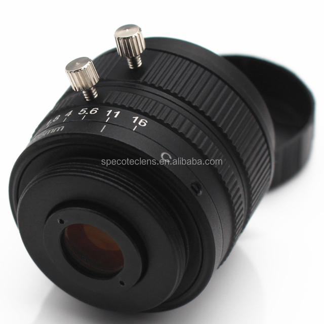 25mm Low Distortion 1''  2/3''  1/2''  1/3'' Fixed Focus C Mount Optical Industrial 8MP Lens