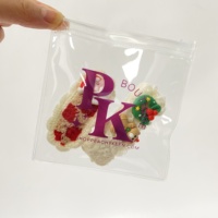 Sacs refermables givrés pour l'emballage de bijoux Petits sacs en plastique refermables en PVC avec fermeture éclair