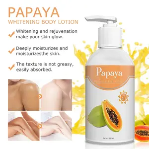 Koreanische Hautpflege Private Label White ning Hautpflege produkt Großhandel Natürliche Tägliche Flüssigkeits zufuhr Organische Papaya Körper lotion