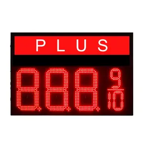 Led Plus Tankstation Prijsteken 8 "888910 Waterdichte Led Olieprijs Benzinestation Digitaal Sensor Benzinepaneel