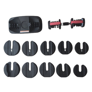 24kg Adjustable <b>Dumbbell</b> Set 2.5kg Increments Ladle Plastic Construction Durable Anti-Slip for Men Women Home Exercise Arms - Product Image 3