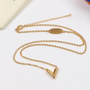 Chất Lượng Cao Không Thấm Nước Thép Không Gỉ Của Phụ Nữ Vòng Cổ Vàng Liên Kết Zircon Thời Trang Quyến Rũ Đồ Trang Sức Cho Quà Tặng Của Người Yêu Hình Dạng - Product Image 5