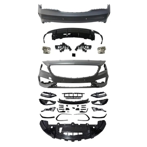 Kit Carrozzeria <span class=keywords><strong>CLA</strong></span> 45 per <span class=keywords><strong>Mercedes</strong></span> Benz <span class=keywords><strong>CLA</strong></span> <span class=keywords><strong>W117</strong></span> Facelift, Paraurti Anteriore e Posteriore, Minigonne Laterali, Griglia - Nuova Condizione - Product Image 5