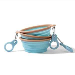 Bol pliable pour animaux de compagnie, matériau TPE, double pièce, portable, utilisation en extérieur pour chiens et chats - Product Image 5