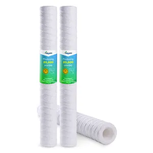 20 polegadas para sistema de osmose reversa String ferida polipropileno filtro cartucho para sistemas de filtro casa inteira