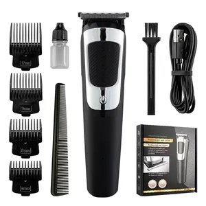 Máquina de cortar cabelo multifuncional profissional para homens, aparador elétrico para barba e nariz, barbeiro doméstico, aparador de cabelo