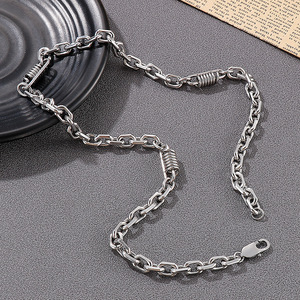 Punk Hip-Hop Men's Stainless Steel Locomotive Pattern <strong>Link</strong> <strong>Chian</strong> Necklace - Product Image 4