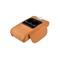 Boîte d'accoudoir de voiture en plastique Star Top améliorée avec coussin surélevé, porte-mouchoirs, porte-gobelet, sac de rangement et coussin de coude OLIVER Fit