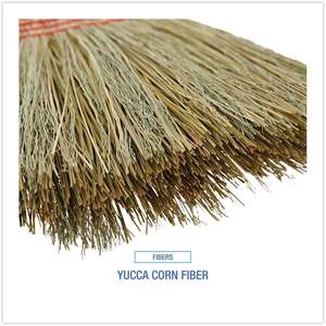 Escoba C-BROOM con mango de fibra mixta y madera, 120 cm de longitud, para limpieza del hogar, cabezal de plástico y recogedor - Product Image 6