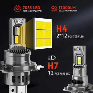 Bombilla LED H13 para Faros Delanteros de Automóvil, con Ventilador Integrado de 12V/24V, Modelo 2026 - Product Image 2