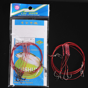 Hameçon en fil d'acier anti-emmêlement Aohu, type Ise-Ni, pour la pêche en eau salée, résistant à la rouille, en acier inoxydable, hameçons en fil rouge - Product Image 3