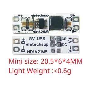 BSC) Nd1a21mb In-Out Shared Port 5V UPS Mini-Board 3,7V 4,2V Lithium-Batterie Lade- und Entladegerät für Arduino ESP32 Pi 8266 MCU - Product Image 5
