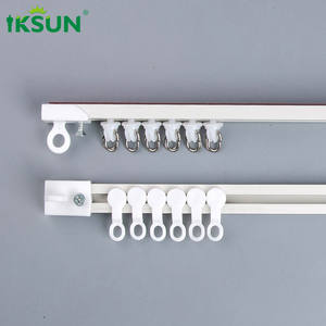 IKSUN 19ft salle <span class=keywords><strong>de</strong></span> bain étagère placard Silding <span class=keywords><strong>sans</strong></span> perçage monté collant auto-adhésif tringles à rideaux pistes - Product Image 3