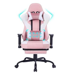 Sillas de juegos de muestra gratis baratas Rosa <span class=keywords><strong>Mesa</strong></span> Sillas <span class=keywords><strong>Gamer</strong></span> Pro Gaming Stuhl Race Chaise Silla de juegos con rueda de silicona silenciosa - Product Image 2