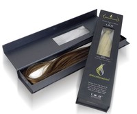 Boîte d'Emballage Personnalisée pour Extensions de Cheveux Naturels, Luxe, Perruques Vierges, Paquets de Cheveux, Emballage Beauté