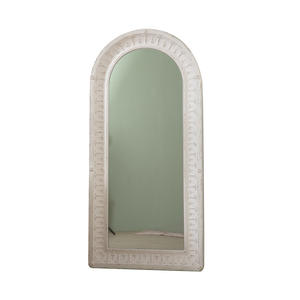 French Country Floor Mirror Oval <b>Metal</b> <b>Frame</b> Home Use Full Length Mirror - Product Image 3