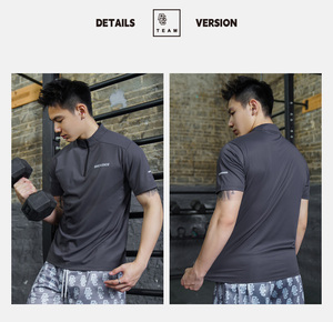 Camisetas Tácticas Personalizadas <span class=keywords><strong>de</strong></span> Manga Corta para Hombre SANDBANK TRIBE, ODM, Spandex/Nylon, 180g, Tejido, 2 Bolsillos con Cremallera, Lavables a Máquina - Product Image 2