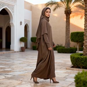 Elegant Luxury Custom Printed Polyester Abaya <b>for</b> Muslim <b>Women</b> <b>Dress</b> Party Evening Occasion Wholesale Supplier - Product Image 4