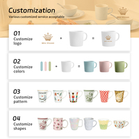 Tasse à café et soucoupe en céramique épaisse personnalisées pour Flat White, Latte, Cappuccino, Double Espresso – Fabrication OEM