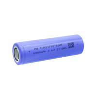 Batterie solide MU INR21700-60HP 21700 LiCoO2 6000mAh 3.6V 12A Charge Maximale 800 Cycles pour Drones et Outils Électriques