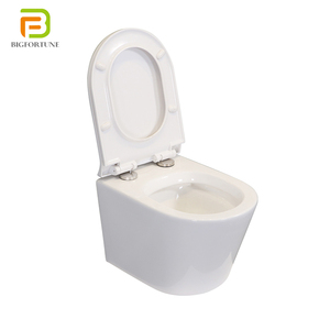 Toilette murale ronde de style européen CE <span class=keywords><strong>WC</strong></span> suspendu Toilette suspendue murale en céramique pour hôtel - Product Image 2