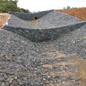 Fabrikpreis Fluss-Hochwasserschutz Sechseckige Verzinkte Matratze Rostschutz Steinbefüllte Gewebte Gabionenmatte - Product Image 6