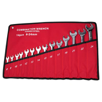 Jeu de clés à douilles combinées de 8 à 32 mm, jeu de clés à fourche avec sac, un ensemble d'outils à main pour la réparation automobile