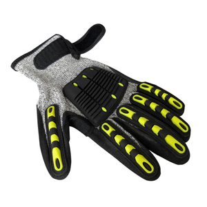 13 <span class=keywords><strong>calibre</strong></span> nylon anti-corte grado 5 de nitrilo de arena de Palma recubierto guantes de seguridad - Product Image 5