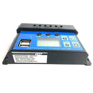 ตัวควบคุมการชาร์จพลังงานแสงอาทิตย์12V 24V PWM ตัวควบคุมแบตเตอรี่ลิเธียมพร้อมพอร์ต USB - Product Image 5