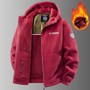 Veste matelassée en coton doublée polaire pour homme, style américain, taille européenne, à capuche, pour l'extérieur, vente en gros - Product Image 3