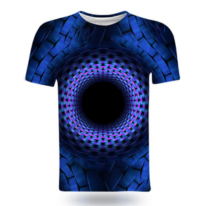 Men's 3D Printed T-<b>Shirt</b> Short Sleeve Regular Fit Breathable <b>100</b>% <b>Polyester</b> Knitted Summer Casual Top Pattern Digital Print - Product Image 3