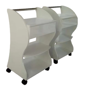 2023ล่าสุดคุณภาพสูงทนทานตู้ตัดผมสีชมพูมันวาวสูงตู้เก็บของมีล้อ10ปี - Product Image 5