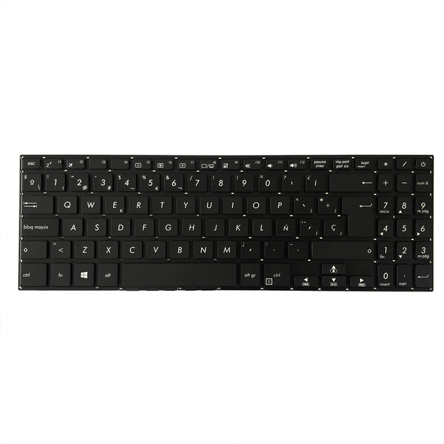 New SP Laptop Keyboard for Asus X507 X507MA X507U X507UA X507UB X570 A570 X570ZD Notebook Spanish Laptop Keyboards Without Frame