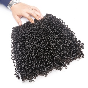 ผมแท้แบบ Double Drawn Remy Hair Funmi Hair Pixie Curl แบบเป็นมัด ขนาด 10-18 นิ้ว ลอน Pixel Curl สีดำธรรมชาติ - Product Image 2