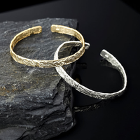 Bracelet épais personnalisé en argent 925 Sterling Fashion adapté aux accessoires de bijoux pour femmes