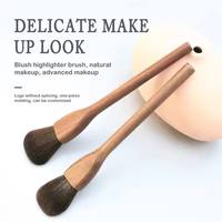 Kit de pinceaux cosmétiques professionnels en poils de chèvre naturels XGF de qualité supérieure, manche en bois de noyer, outils de beauté pour le visage et les yeux, ensemble personnalisé OEM