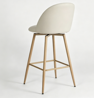 Tabourets de bar modernes à dossier haut, ergonomiques, élégants, pour cuisine, bar à domicile, salle à manger, restaurant, appartement